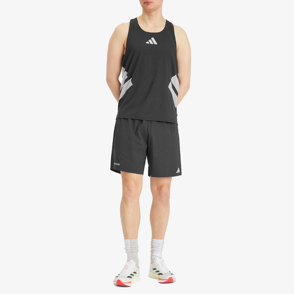 Adidas Originals Men's Adizero Road To Records Tank Top Black
